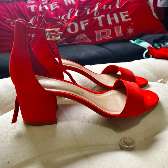Bright red aldo heels